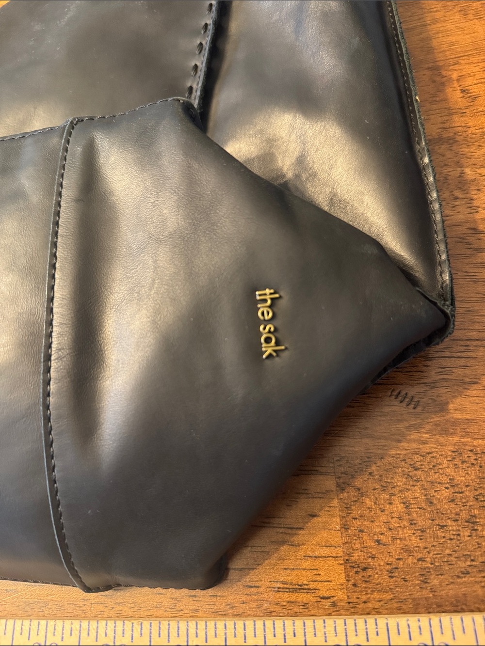 The Sak Large Feliz Tote black leather bag - Picture 6 of 10
